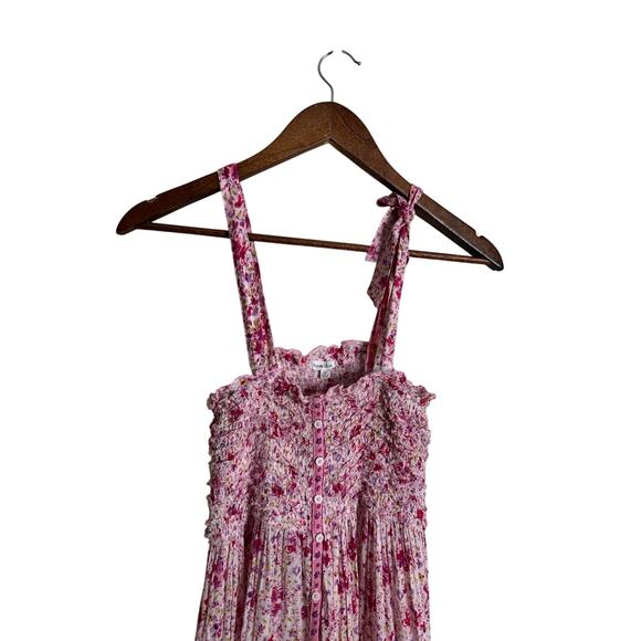 Poupette ST Barth Triny Snocked Midi Dress Floral Womans XS - Picture 4 of 15